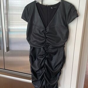Leather dress from Zara, size extra large